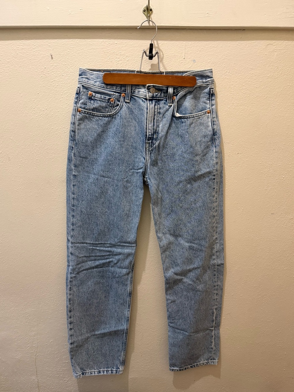 Levi's Low Pro Straight Leg Acid Wash Jeans